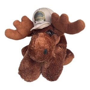 Vintage Cabela's Moose Plush Stuffed Animal 1992 50th Anniversary Purr-fection